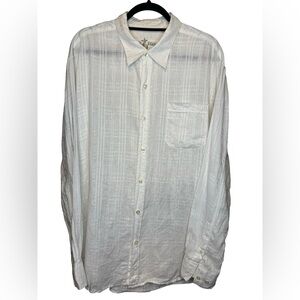 Tommy Bahama White Casual Linen Button Down Shirt